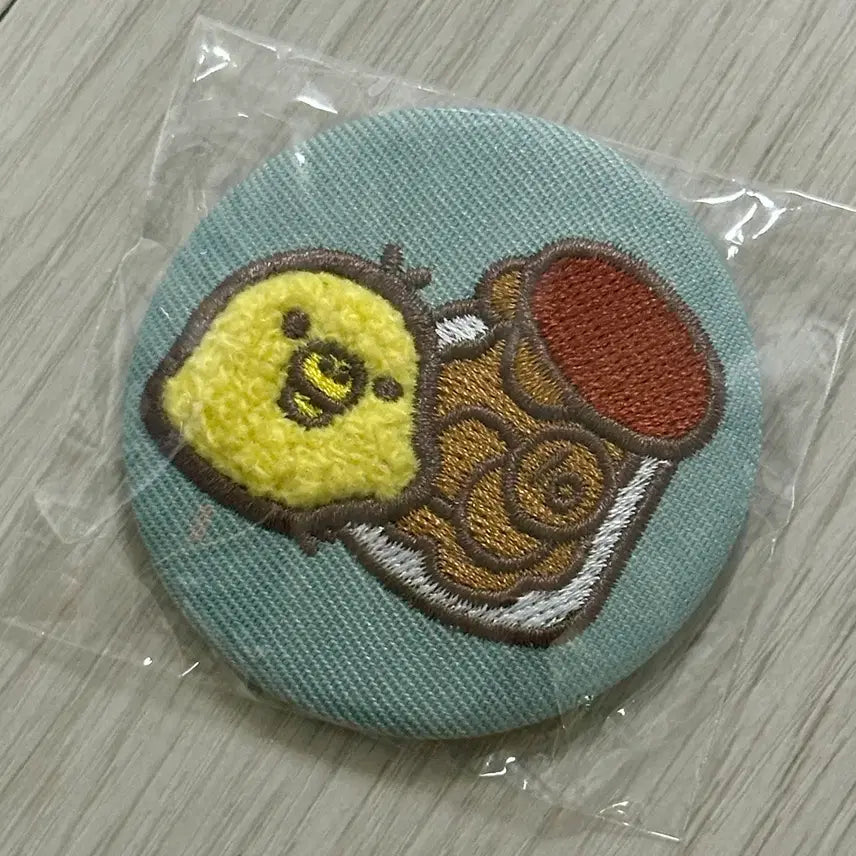 [BUNJANG] San-X Kiiroitori Mokomoko Rilakkuma Embroidered Badge / 키이로이토리 산엑스 모코모코 리락쿠마 자수뱃지
