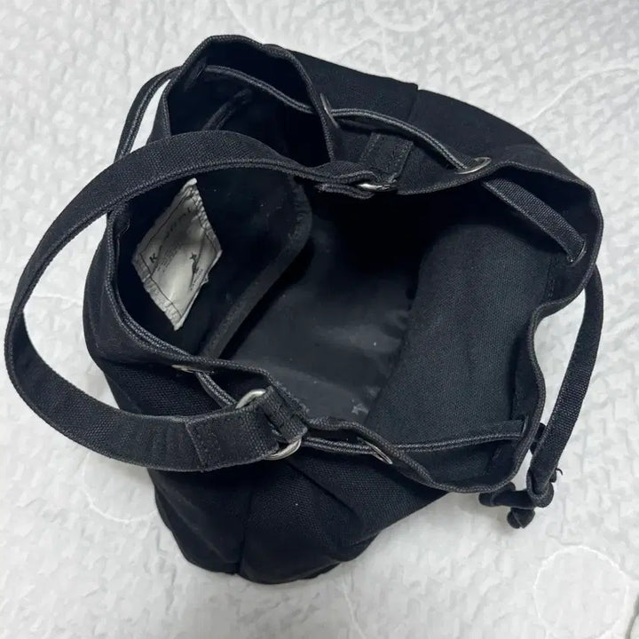 [BUNJANG] Kangol Black Canvas Bucket Bag Tote Shoulder Bag / 캉골 블랙 버킷백 토트백 숄더백