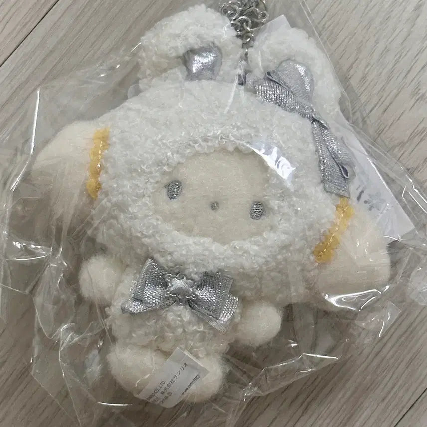 [BUNJANG] Sanrio FuwaFuwa Snow Rabbit Mascot Corgi Myung / 산리오 후와후와 스노우 래빗 마스코트 코기뮹