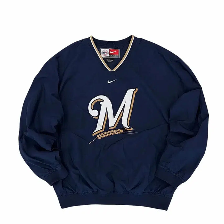 [BUNJANG] Nike Milwaukee Warm-Up Jacket Navy (M/US L) / 00년대 나이키 올드스쿨 밀워키 웜업 네이비 (M/국내100~105)