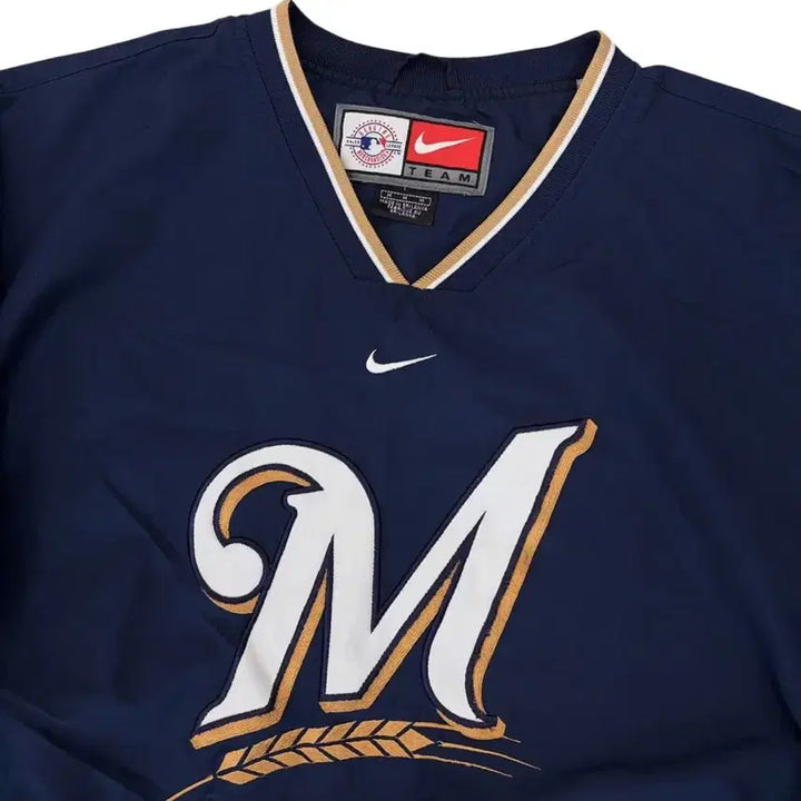 [BUNJANG] Nike Milwaukee Warm-Up Jacket Navy (M/US L) / 00년대 나이키 올드스쿨 밀워키 웜업 네이비 (M/국내100~105)