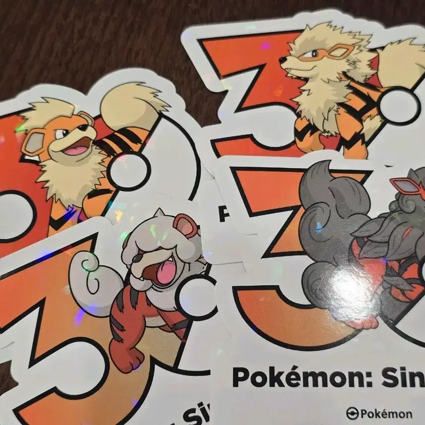 [BUNJANG] Pokemon Hisui Arcanine 30th Anniversary Sticker Set / 포켓몬 30주년 히스이가디 히스이윈디 스티커