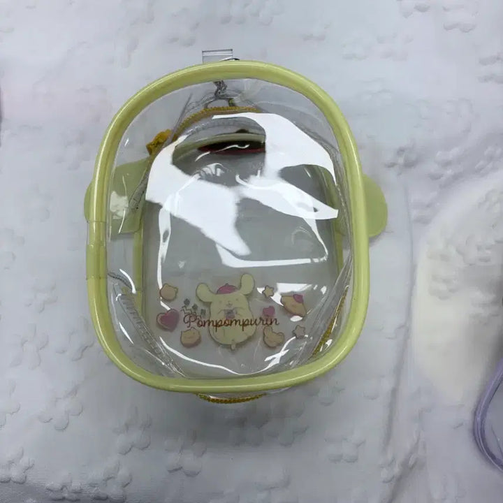 [BUNJANG] Sanrio Pompompurin PVC Transparent Pouch / 폼폼푸린 인형 투명파우치