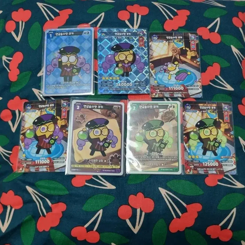[BUNJANG] Cookie Run Kingdom Alchemist Cookie Card Bundle Set / 쿠키런킹덤 연금술사맛 쿠키 카드 굿즈 일괄