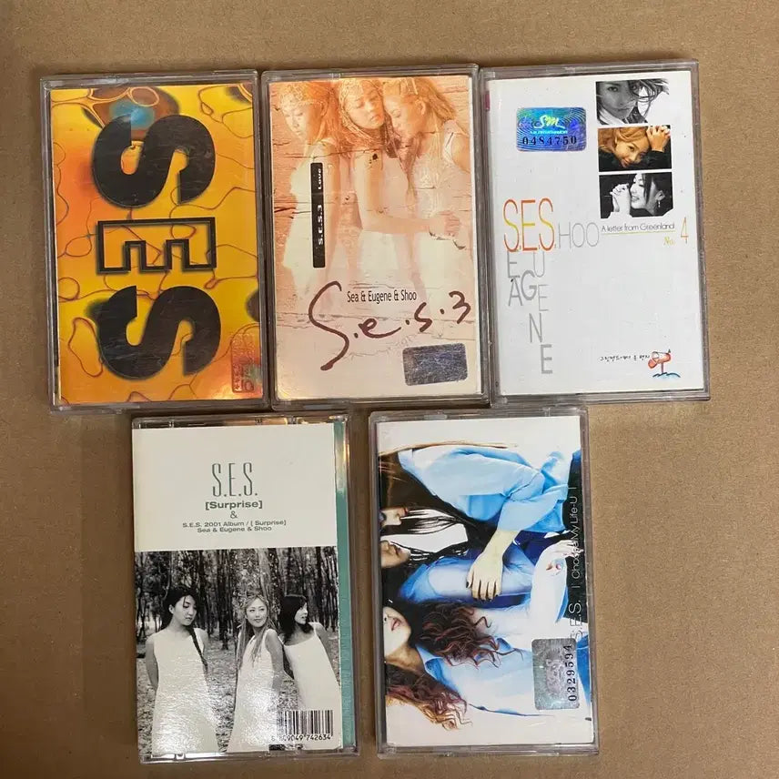 [BUNJANG] S.E.S. Cassette Tape Album Set (5 Albums) / S.E.S. 카세트 테이프 앨범 5개 세트