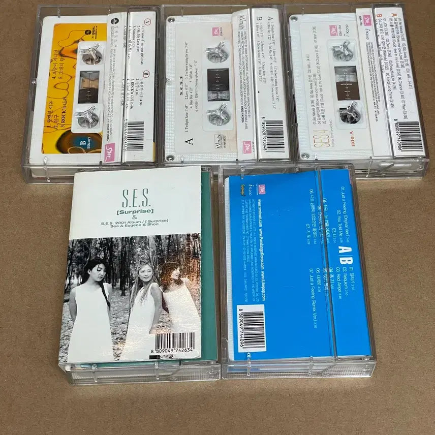 [BUNJANG] S.E.S. Cassette Tape Album Set (5 Albums) / S.E.S. 카세트 테이프 앨범 5개 세트