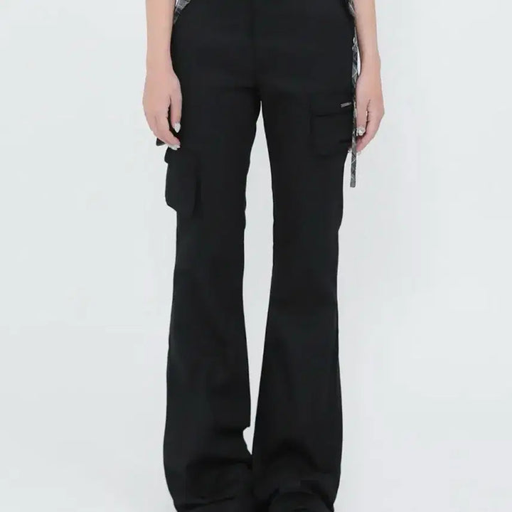 [BUNJANG] Miseki Seoul Line Pocket Cargo Pants Black / [새상품] 미세키서울 Line pocket cargo pants 블랙 1