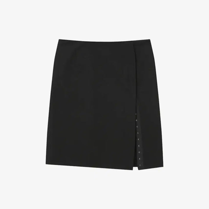 [BUNJANG] Miseki Seoul Hook and Eye Slit Skirt Black / [새상품] 미세키서울 Hookandeye slit skirt BLACK