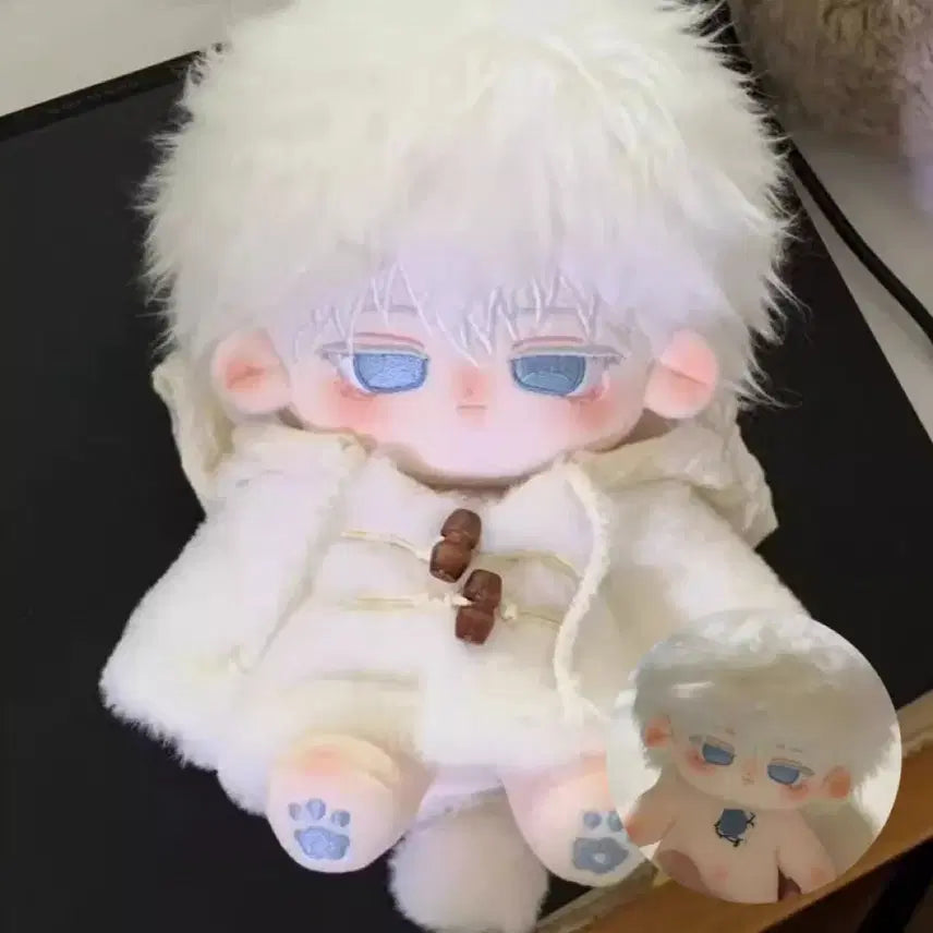 [BUNJANG] Jujutsu Kaisen Satoru Gojo 20cm Plush Doll (Includes Outfit) / 주술회전 고죠사토루 20cm 솜인형 뼈깅이 (옷 포함)