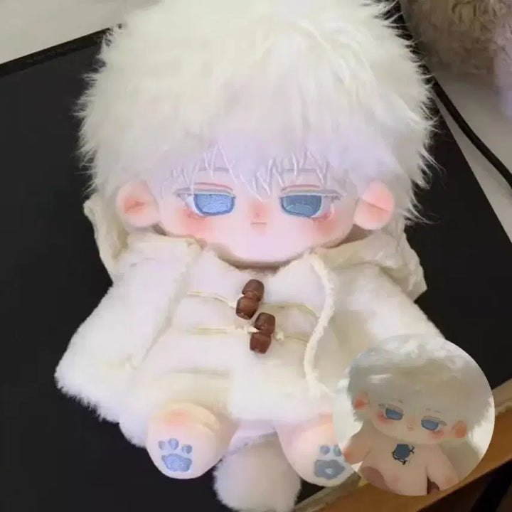 [BUNJANG] Jujutsu Kaisen Satoru Gojo 20cm Plush Doll (Includes Outfit) / 주술회전 고죠사토루 20cm 솜인형 뼈깅이 (옷 포함)