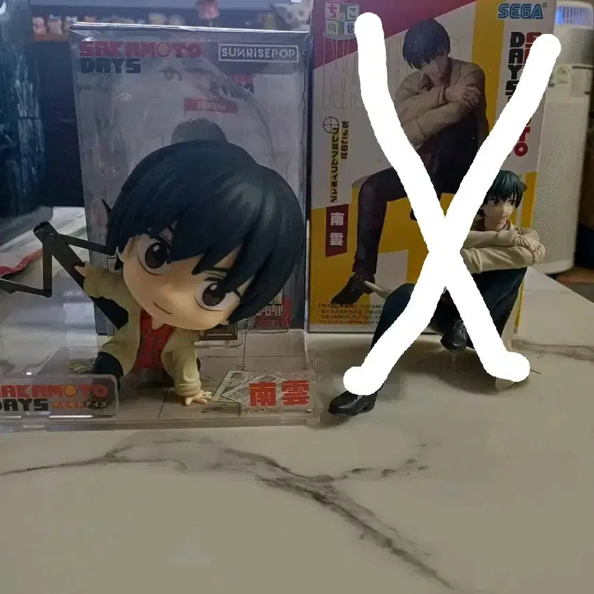 [BUNJANG] Sakamoto Days Nagumo Yoichi SEGA Choconose &amp; Sunrise Pop Figures / [최종가격인하]사카모토데이즈 나구모요이치 선라이즈팝 피규어 앙도