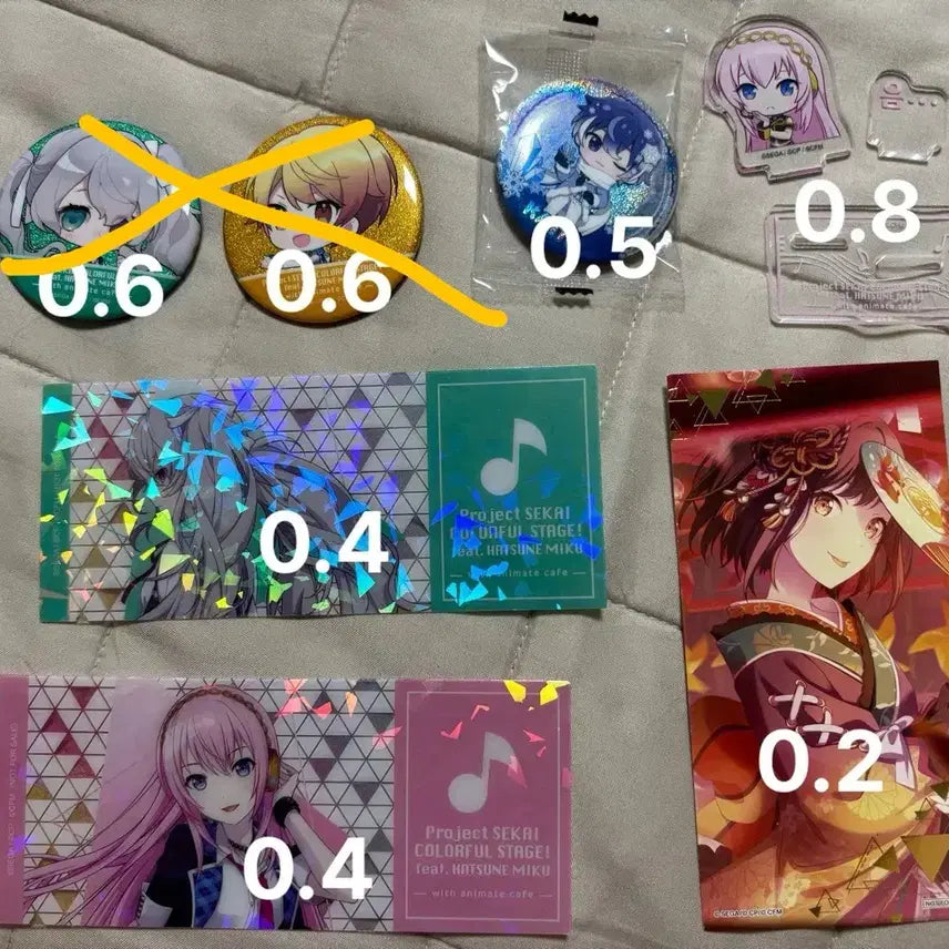 [BUNJANG] Project SEKAI VOCALOID Paper Can Badge Special Offer / 프로세카 보카로 지류 캔뱃지 특전