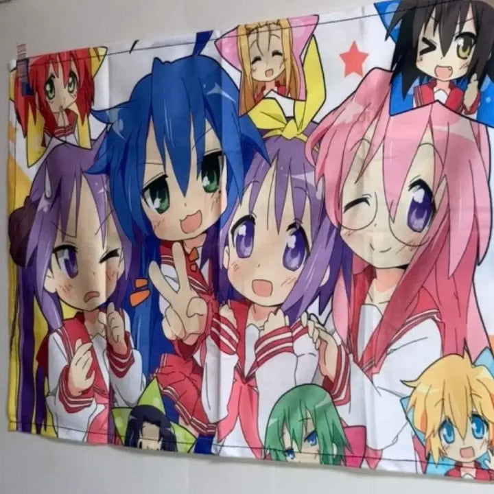 [BUNJANG] Lucky Star Tapestry Poster (Sealed) / 미개봉 러키스타 테피스트리 포스터 판매합니다