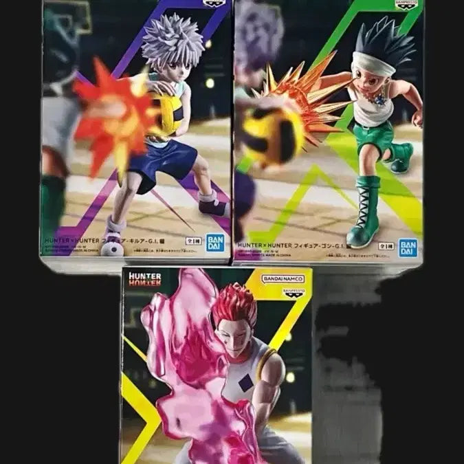 [BUNJANG] Hunter x Hunter Gon, Killua, Hisoka Figure Set (Sealed) / (미개봉)헌터헌터 피규어(곤 키르아 히소카 세트)