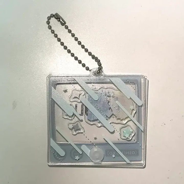 [BUNJANG] Oshi no Ko Aqua Acrylic Shaker Keyring / 최애의 아이 아쿠아 아크릴 키링 쉐이커