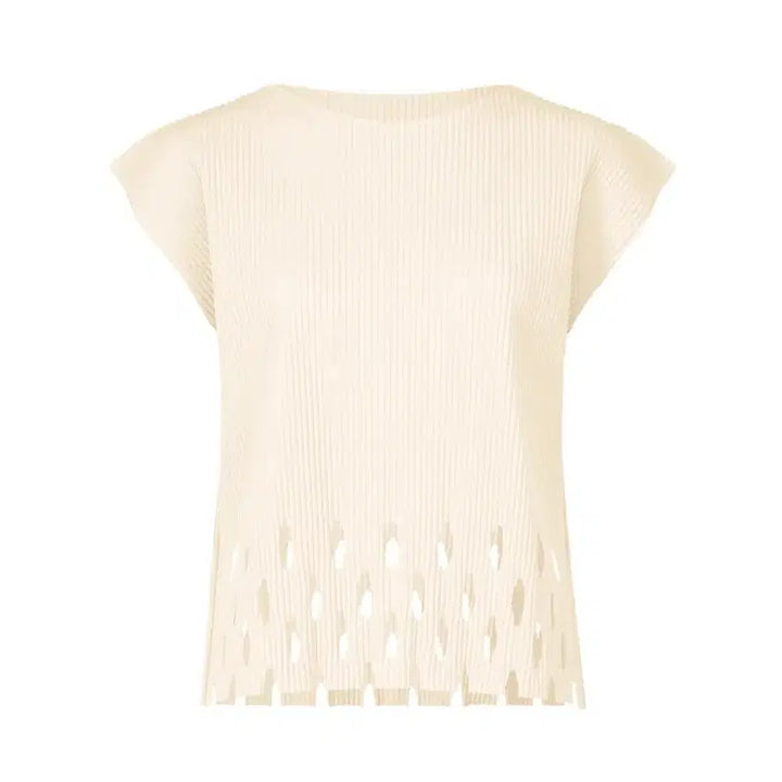 [BUNJANG] Issey Miyake Pleats Please French Sleeve Knit Top / 이세이미야케 미 탑