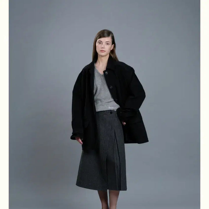 [SOLD OUT] 리본빛 Lucan Half Coat