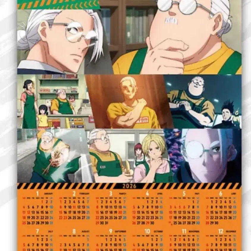 [BUNJANG] Sakamoto Days 2026 Limited Clear Calendar Set (Taro Sakamoto) + Goods / 2026 사카모토 데이즈 한정 클리어 달력 (사카모토 타로) + 굿즈