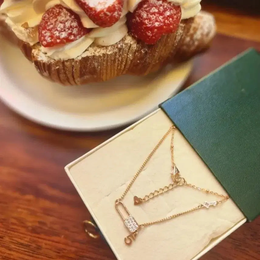 [BUNJANG] 14K Pink Gold Unique Custom Lock and Key Pendant Necklace / 인천직거래68만원@14k 고퀄 세상에 하나 특별제작 목걸이(세공비 고가)