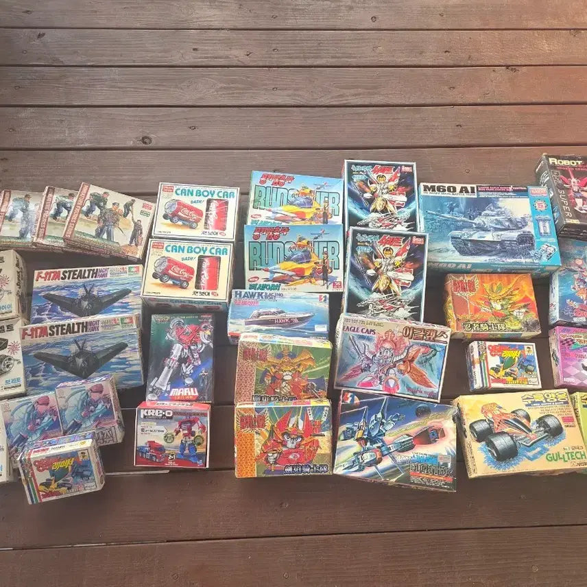 [BUNJANG] Vintage Classic Plastic Model Kit Collection (32 pcs Bundle) / 추억의 고전 프라모델 모음 32개일괄