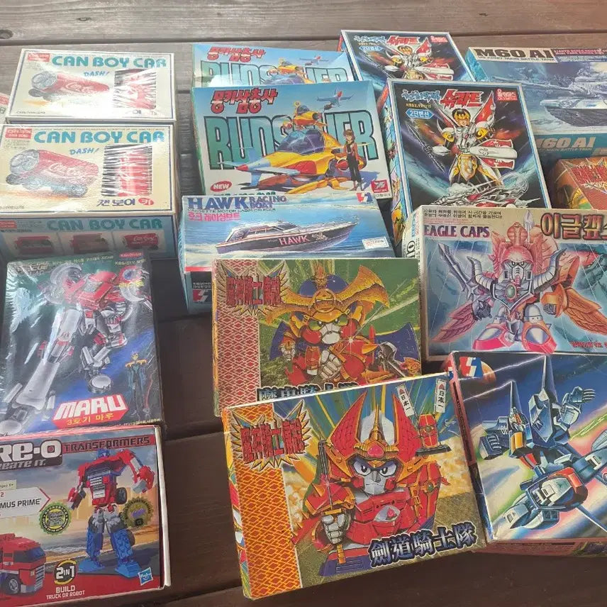 [BUNJANG] Vintage Classic Plastic Model Kit Collection (32 pcs Bundle) / 추억의 고전 프라모델 모음 32개일괄