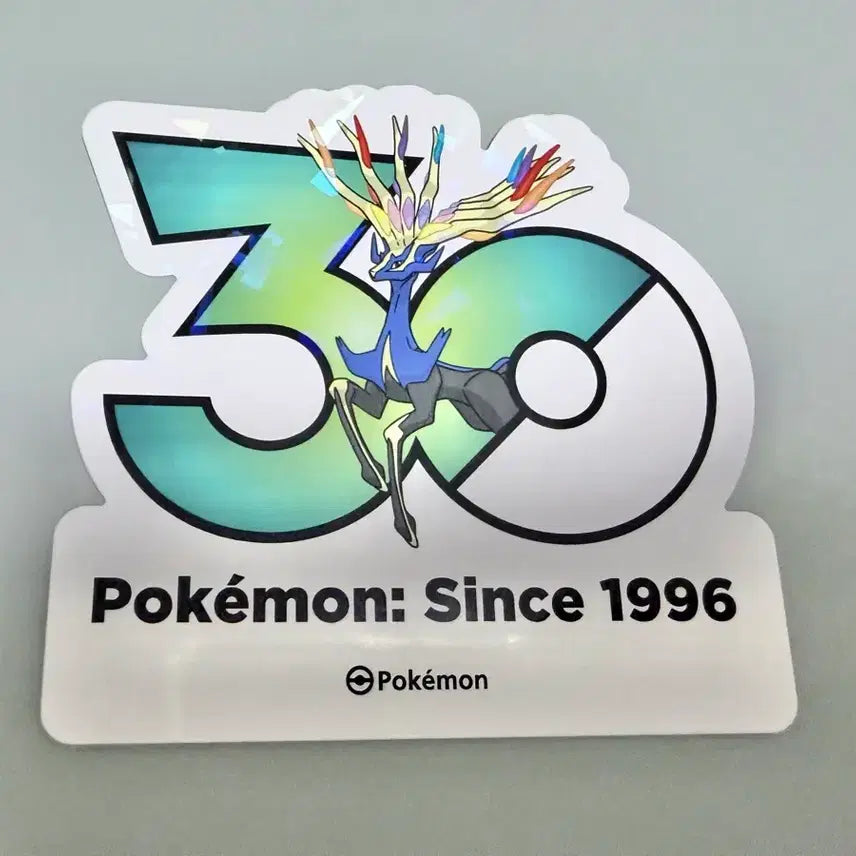 [BUNJANG] Pokemon 30th Anniversary Xerneas Logo Sticker / 포켓몬 30주년 로고 스티커 제르네아스
