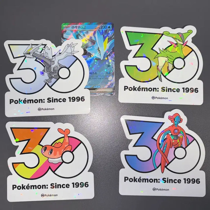 [BUNJANG] Pokemon 30th Anniversary Stickers Deoxys Azelf Mesprit Empoleon Chatot / 포켓몬 30주년 스티커 테오키스 싸리용