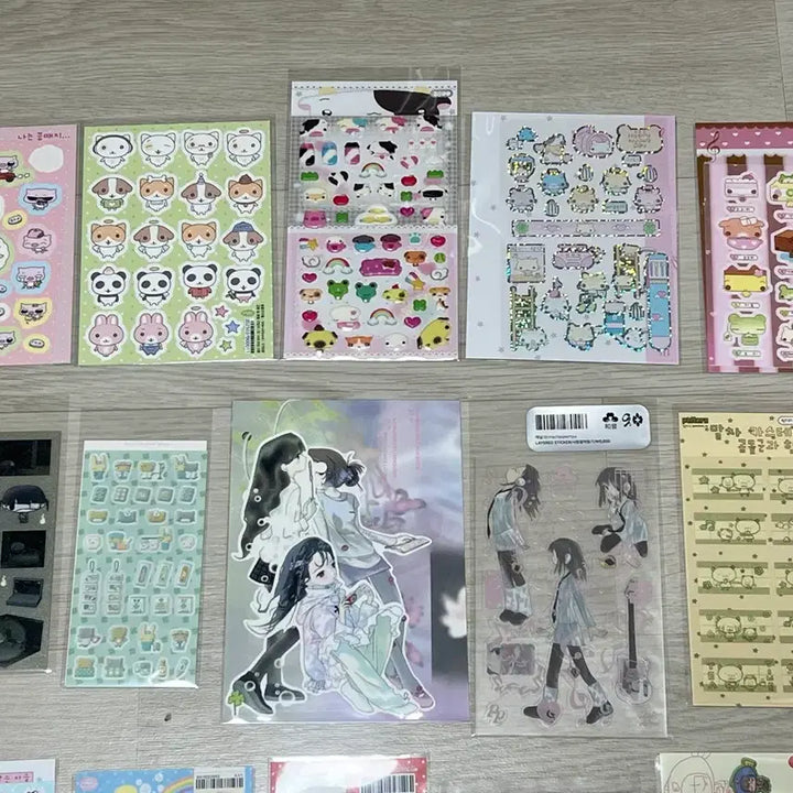 [BUNJANG] Sealed Sticker Happy Nyangday, Yurui, Huhoo, Nekomaid Soup, Channel, Udah, Pobe / 씰스티커 해피냥데이 유리 후후이 네코메이드수프 채널 서티 우다 포베