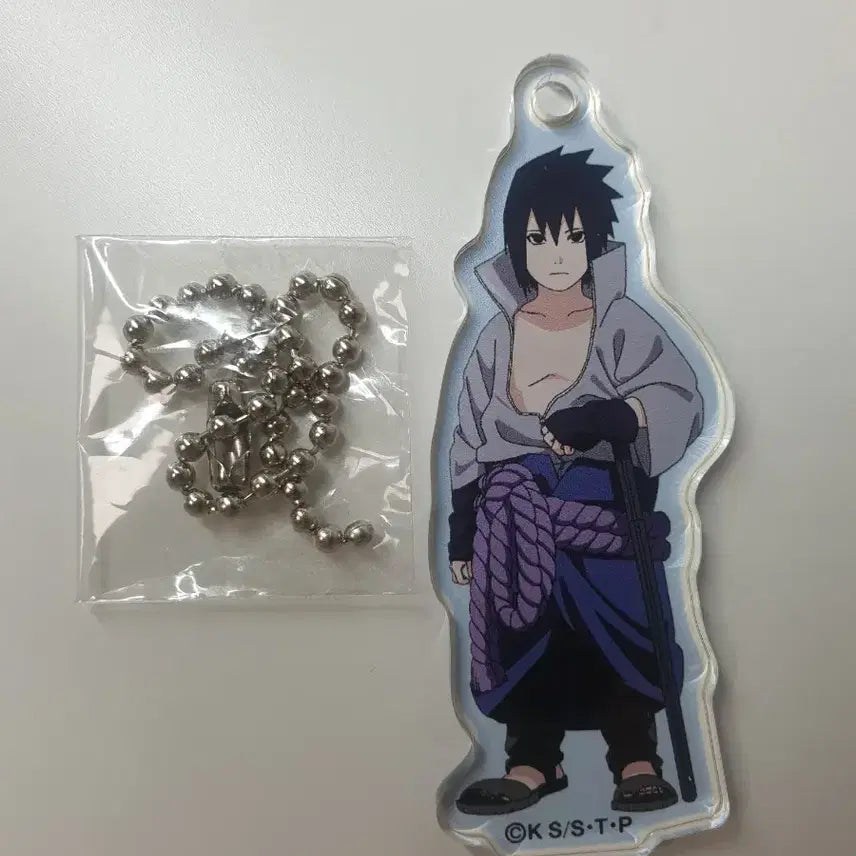 [BUNJANG] Naruto Shippuden Sasuke Uchiha Shrinking Acrylic Keychain / 나루토 작아져버렸다 사스케