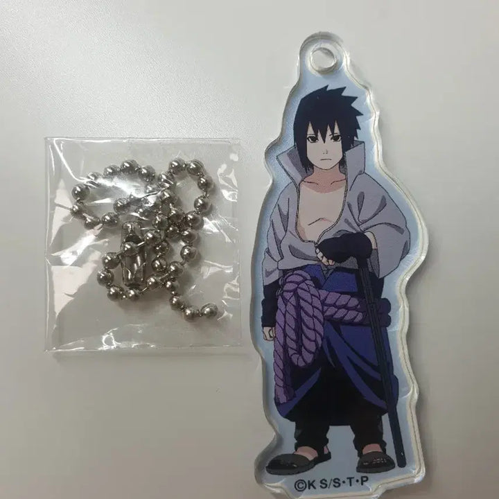 [BUNJANG] Naruto Shippuden Sasuke Uchiha Shrinking Acrylic Keychain / 나루토 작아져버렸다 사스케