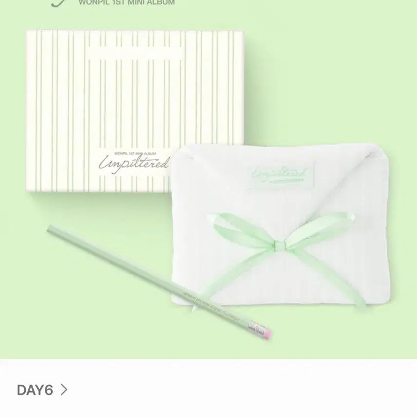 [BUNJANG] Day6 Wonpil Unfiltered Book Pouch Set / 데이식스 원필 언필터드 북파우치반