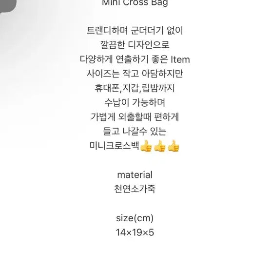 [BUNJANG] Genuine Leather Mini Bag / 소가죽 핸드폰 가방 / 여행용 가방(끈 미포함)