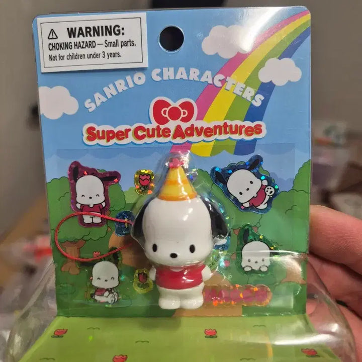 [BUNJANG] Sanrio Original Pochacco Super Cute Adventure Figure Keychain / 산리오 오리지널 슈퍼 큐트 어드벤처 포차코 새상품