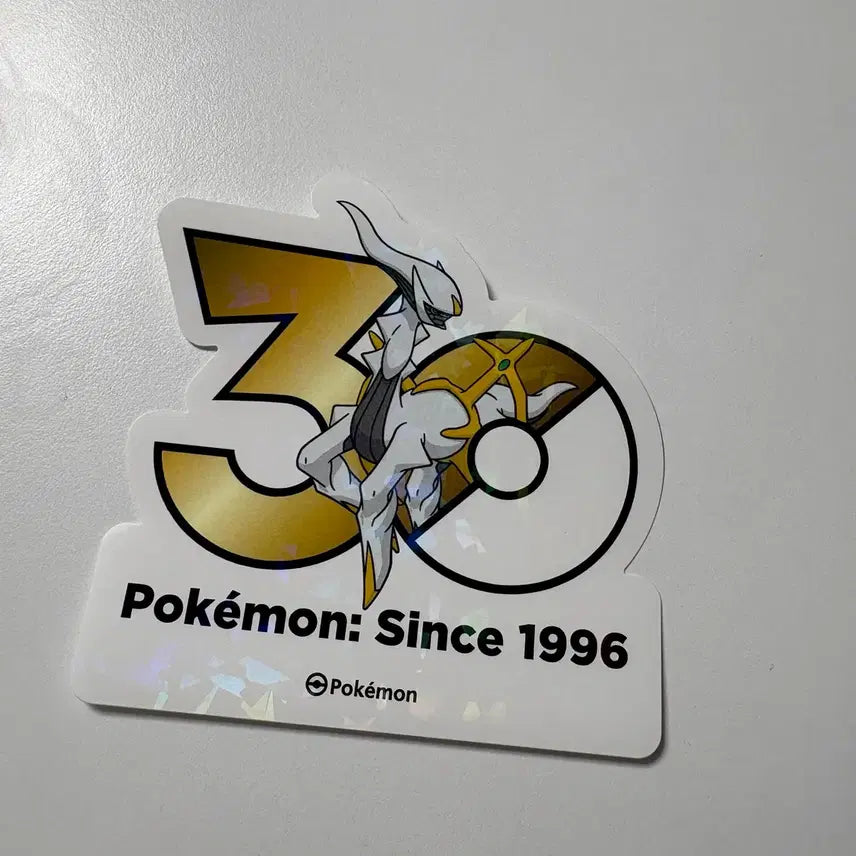 [BUNJANG] Pokemon 30th Anniversary Arceus Logo Sticker / 포켓몬 30주년 로고스티커 아르세우스 올리브영