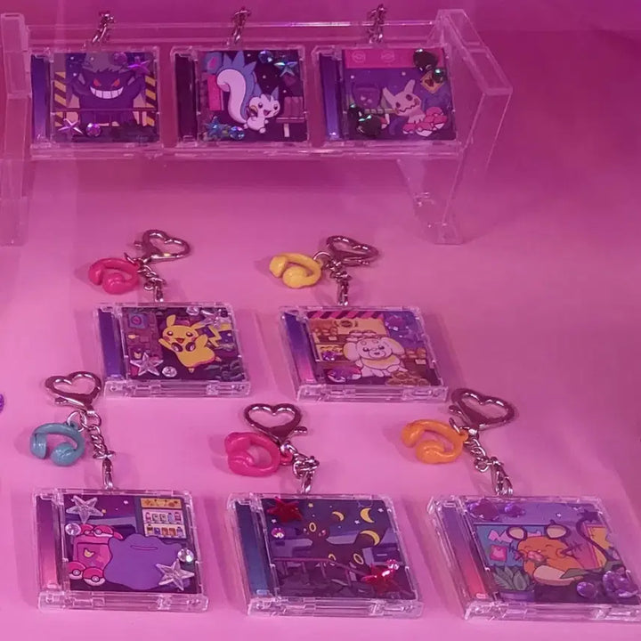 [BUNJANG] Pokemon Ditto Playground Pop-up Mini CD Keyring / 포켓몬 성수 30주년 메타몽 놀이터 팝업 미드나잇 미니 cd 키링 양도