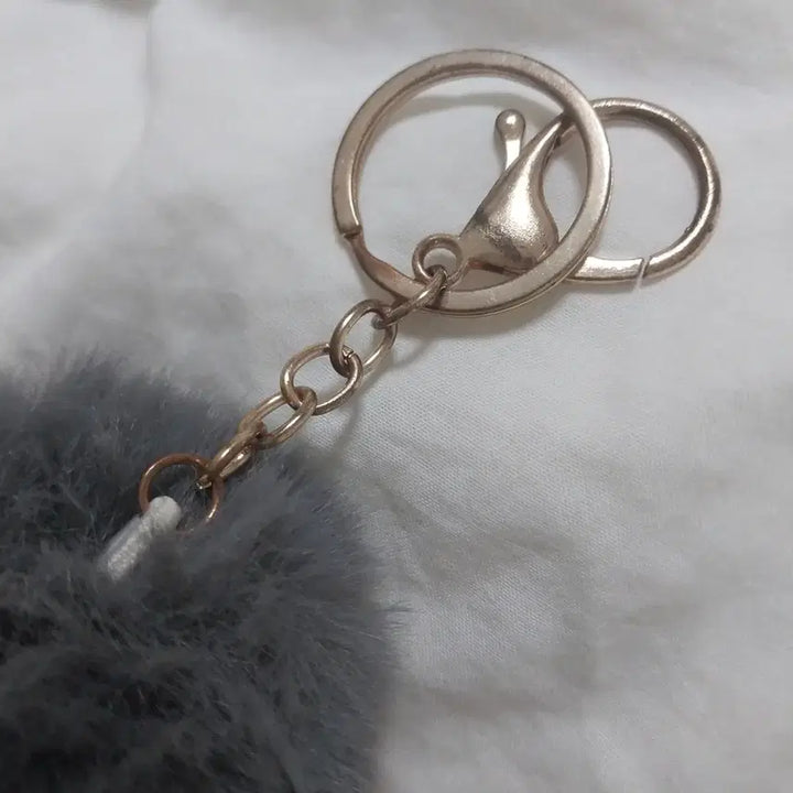 [BUNJANG] Charcoal Round Keyring / 챠콜색 동그란 키링