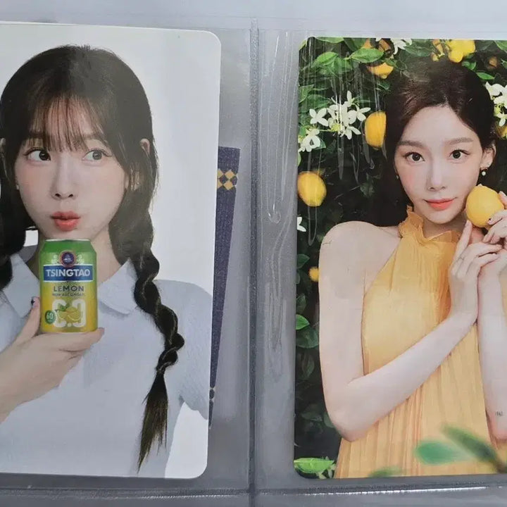 [BUNJANG] Taeyeon Tsingtao Lemon Photocard Bundle Set / 태연 (칭따오 레몬) 포토카드 2종 일괄