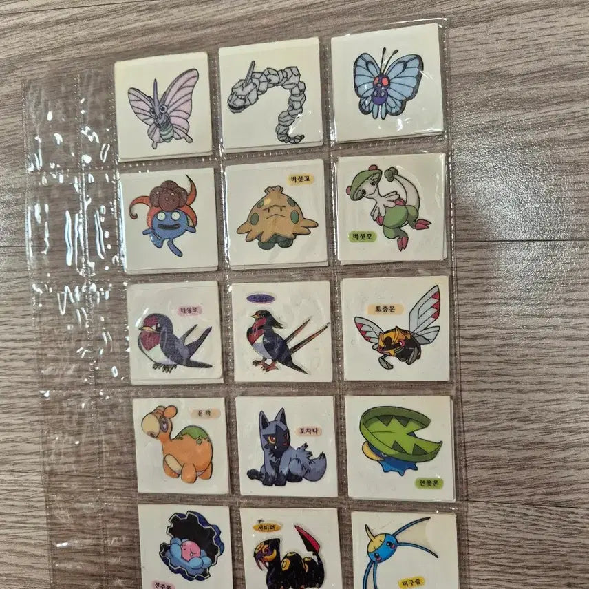 [BUNJANG] Vintage Pokémon Stickers (1999) - Gen 1-3 / 99년 1,2,3세대 포켓몬 띠부씰 구버전 ㅣ 초레어 희귀