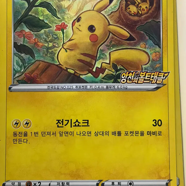 [BUNJANG] Pokemon Card Pikachu (Surge Bolt Tackle) / 포켓몬카드 피카츄(앙천의볼트태클)