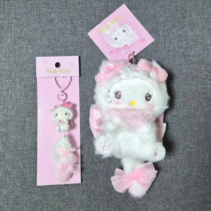 [BUNJANG] Sanrio Hello Kitty Milky Koneko Mascot Doll Tail Keychain Gacha Wedding Bundle Set / 일괄)산리오 헬로키티 밀키 코네코 마스코트 인형 꼬리 키링 가챠 웨딩