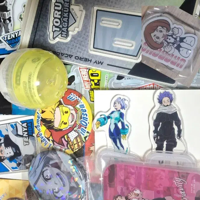 [BUNJANG] My Hero Academia (MHA) Bundle Set - Unsealed Gacha, Kuji Acrylic Pins &amp; Badges / [일괄] 나히아 히로아카 미개봉 굿즈 가챠 쿠지 아크릴 뱃지