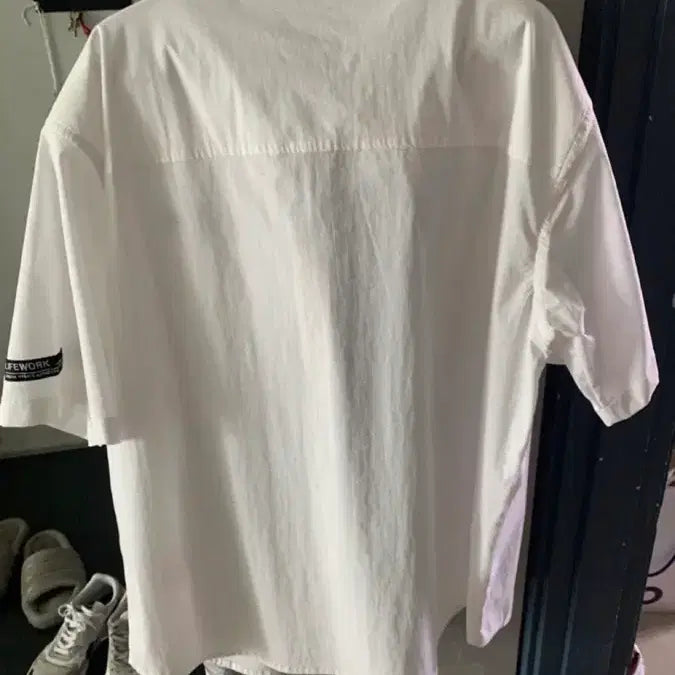 [BUNJANG] LifeWork Double Pocket Short Sleeve Shirt / 미사용/라이프워크 더블포켓 셔츠 반팔 110-