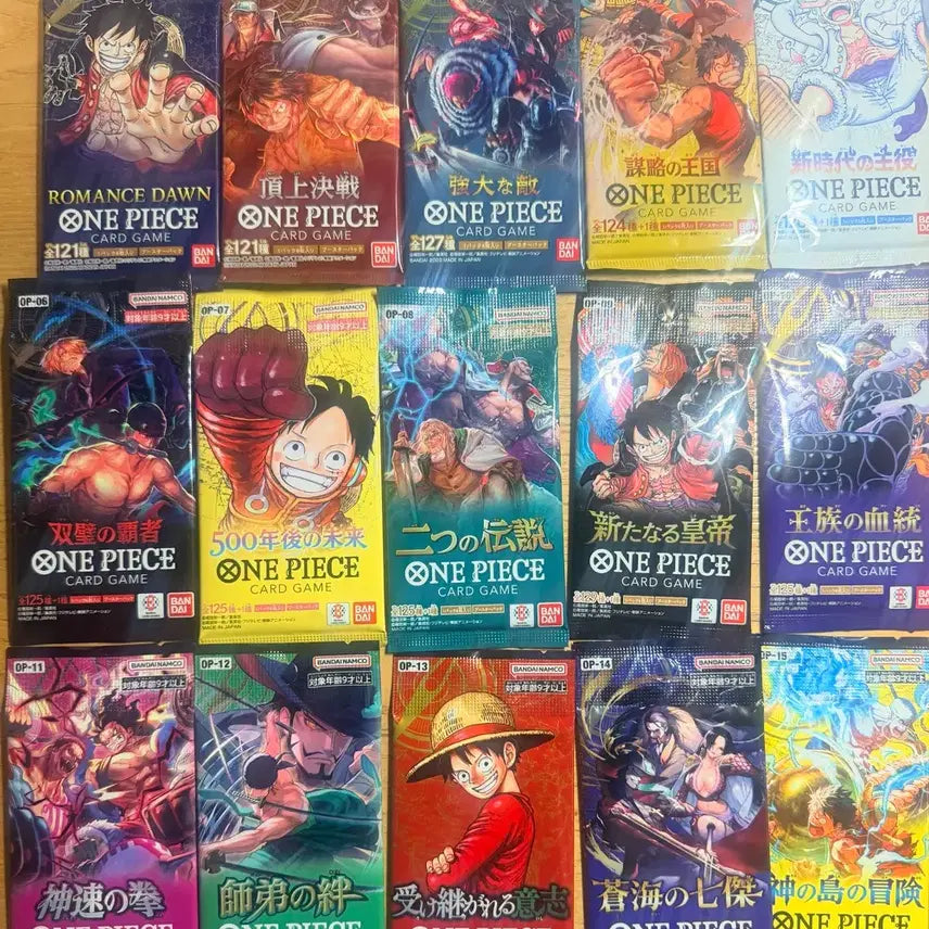 [BUNJANG] One Piece Official Japanese Unsealed Card Pack OP01-15 / 정품 원피스 일판 미개봉 카드팩 op01-15
