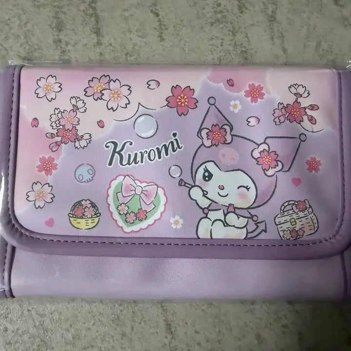 [BUNJANG] Sanrio Limited Edition Sakura Kuromi Passbook Pouch / 산리오 한정판 사쿠라 쿠로미 통장파우치