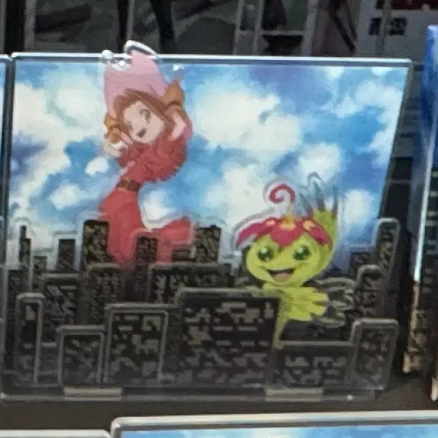[BUNJANG] Digimon Adventure Minami &amp; Palmon Acrylic Keyring (Sealed) / 안녕디지몬 엔딩곡 아크릴 팔몬 미나 미개봉 키링서비스