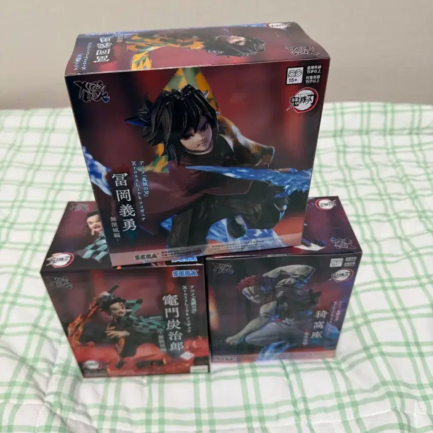 [BUNJANG] Demon Slayer XROSSLINK Figure (Tanjiro/Giyu/Akaza) - Sealed / 귀멸의 칼날 3종 XROSSLINK 피규어 (미개봉)