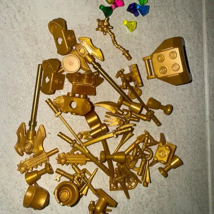 [BUNJANG] LEGO Rare Items Bundle Set (Gold, Gems, Food, Weapons) / 레고 구하기 어려운 돈 금 보석 음식 무기 등 일괄판매합니다