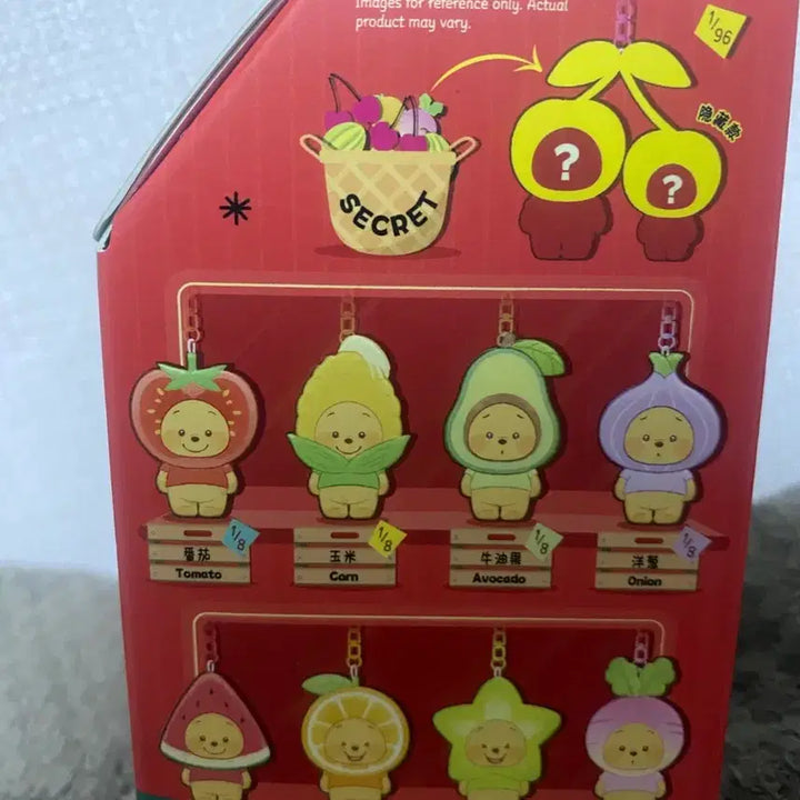 [BUNJANG] Toptoy Disney Winnie the Pooh Corn Fruit Keychain / 무료배송 탑토이 디즈니 곰돌이 푸 과일 옥수수 키링