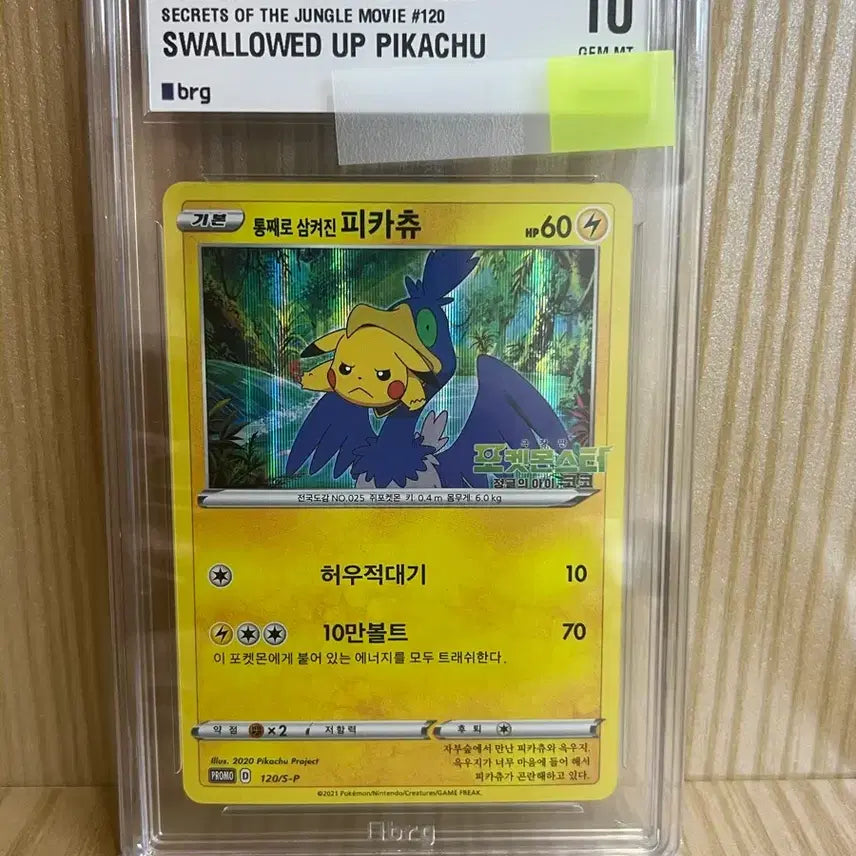[BUNJANG] Pokemon Card "Full Art Professor Juniper" BRG 10 Graded / 포켓몬카드 통삼피brg10등급(47->45)