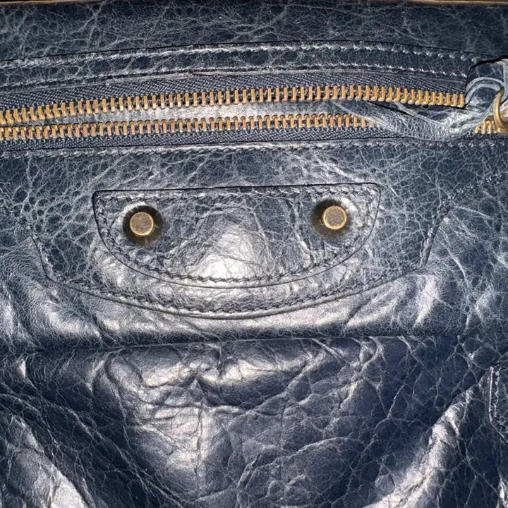 [BUNJANG] Balenciaga Navy Leather Clutch Bag / 가죽 클러치백 네이비
